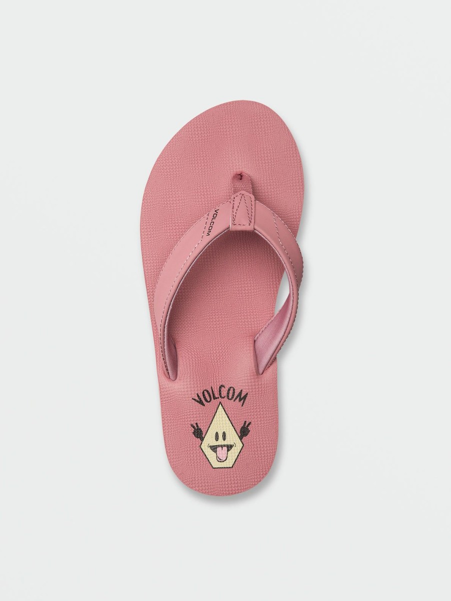 Girls Volcom | Girls Vicky Big Youth Sandals Desert Pink