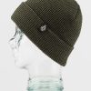 Women Volcom Beanies | Womens V.Co Baseline Beanie Light Military