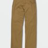 Men Volcom Pants | Frickin Skate Chino Pants Dark Khaki