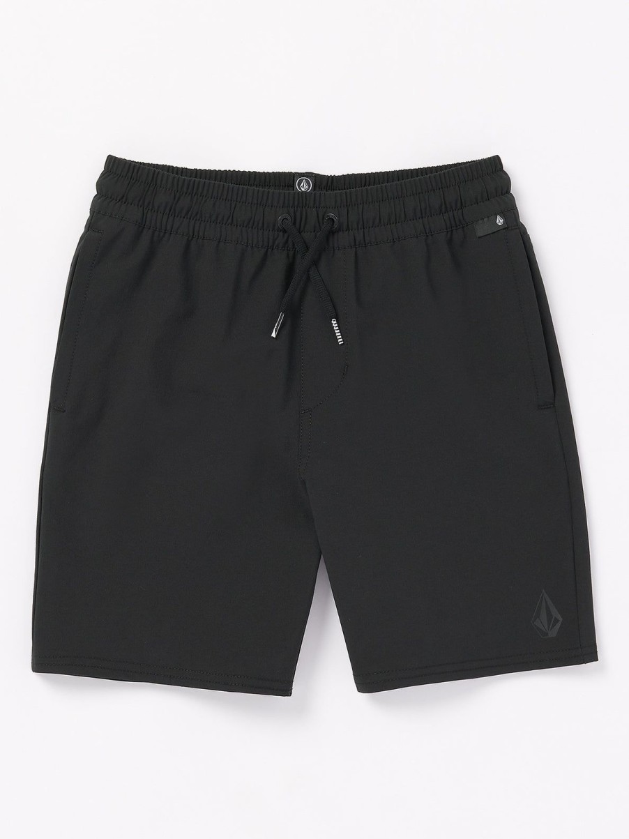 Boys Volcom Shorts | Big Boys Nomoly Hybrid Shorts Black