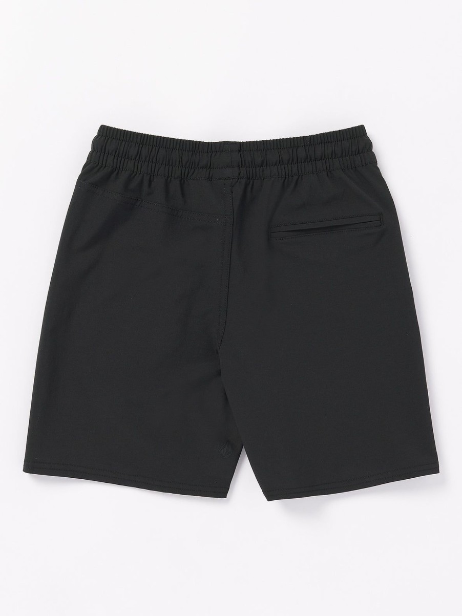 Boys Volcom Shorts | Big Boys Nomoly Hybrid Shorts Black