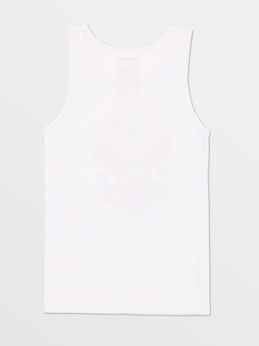 Men Volcom Hiking | Solid Heather Tank White