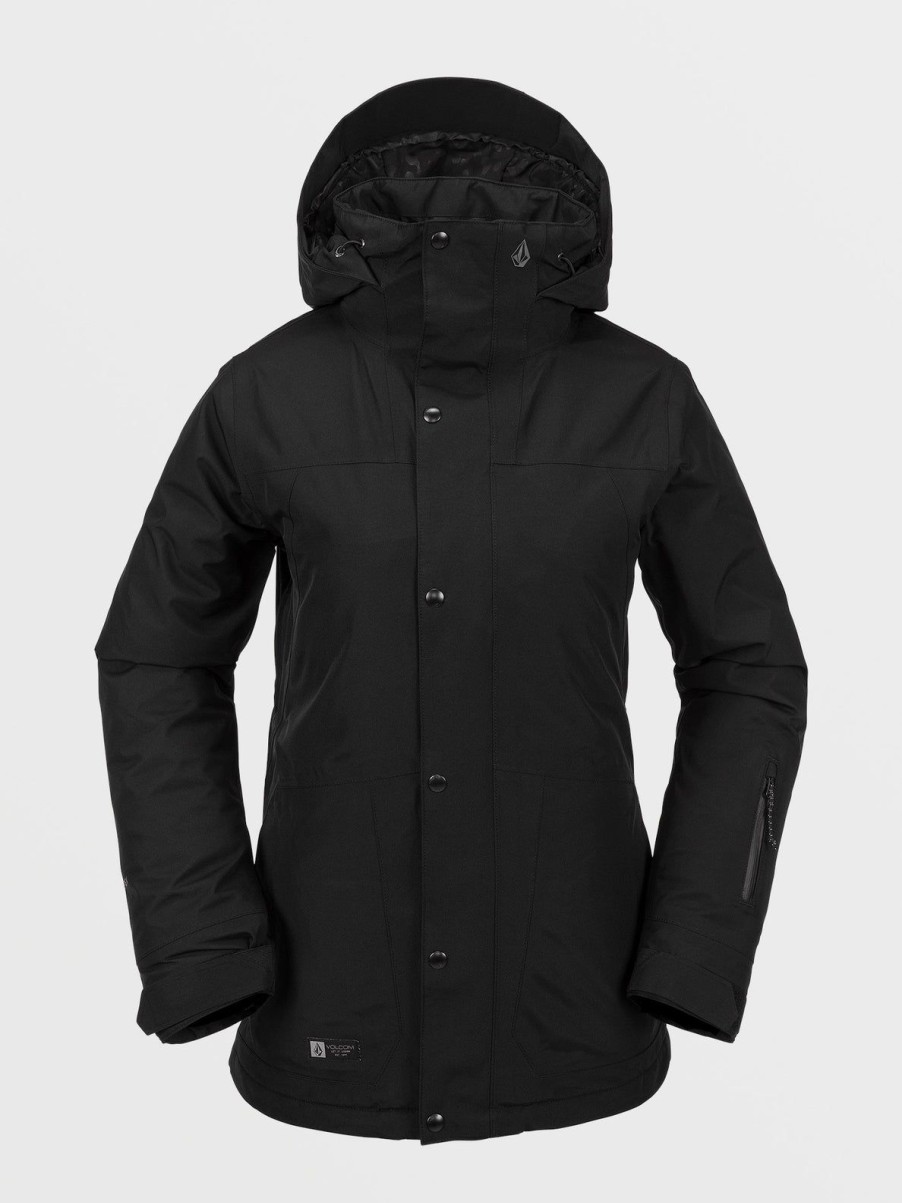 Women Volcom Jackets | Womens Ell Insulated Gore-Tex Jacket Black