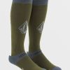 Men Volcom Accessories | Mens Synth Socks Military