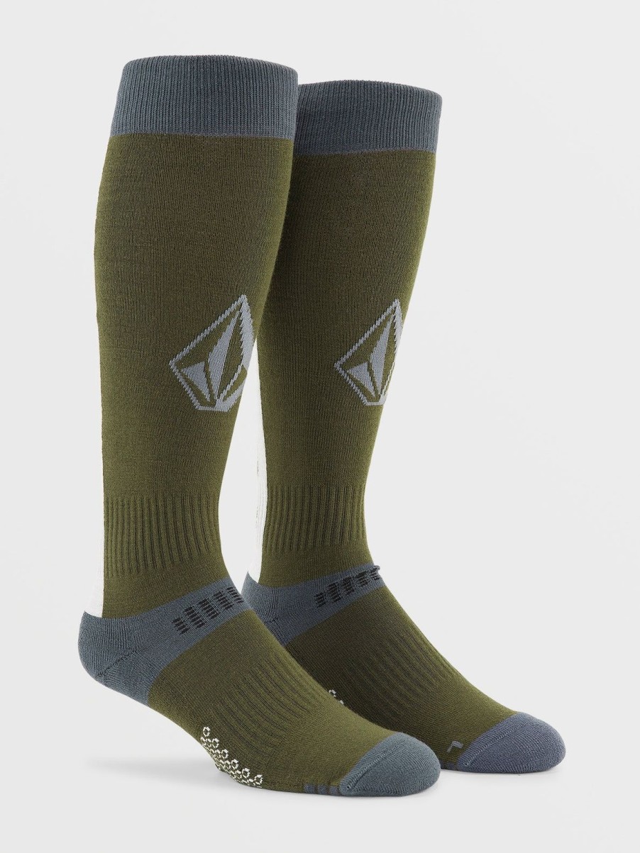 Men Volcom Accessories | Mens Synth Socks Military