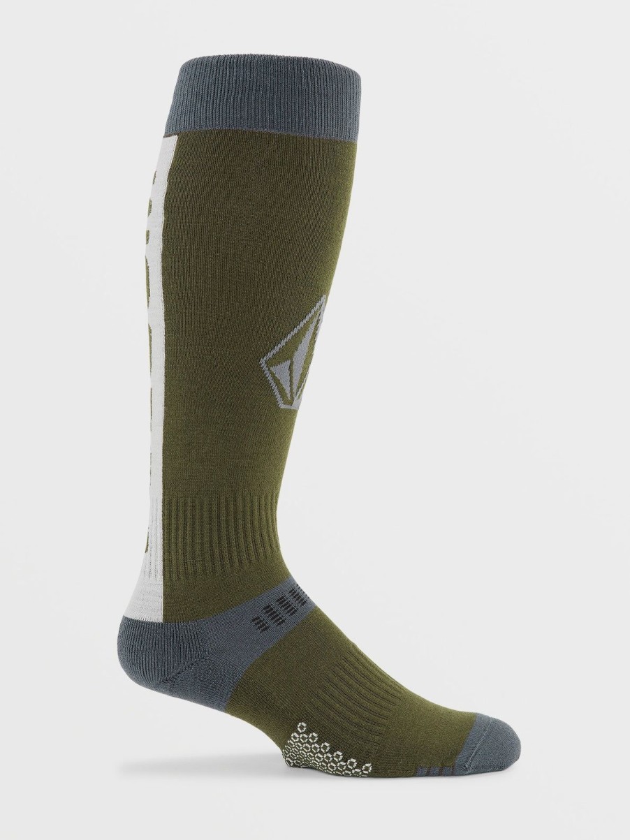 Men Volcom Accessories | Mens Synth Socks Military