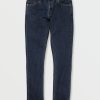 Men Volcom Jeans | 2X4 Skinny Fit Jeans Dirty Med Blue