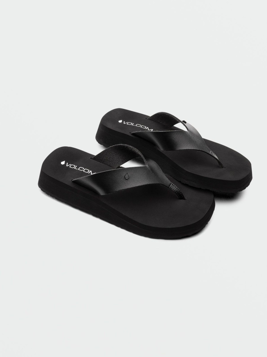 Women Volcom Sandals | Not Ur Moms Platform Sandals Black