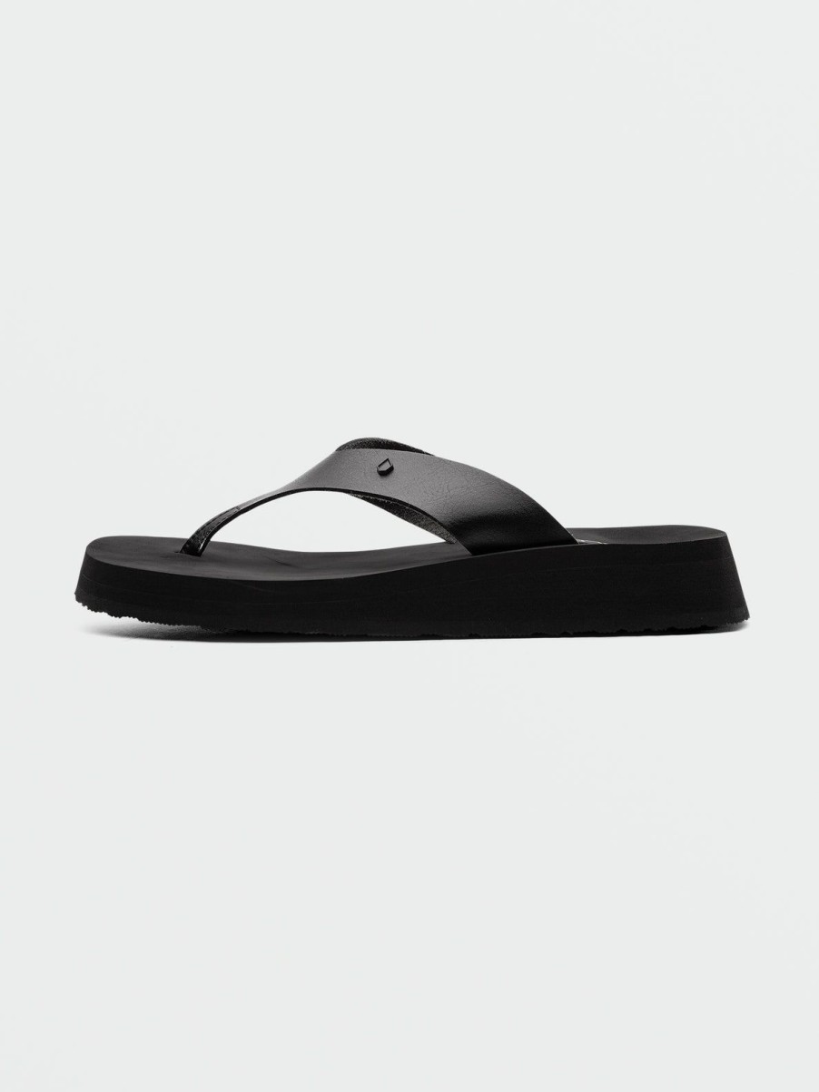 Women Volcom Sandals | Not Ur Moms Platform Sandals Black