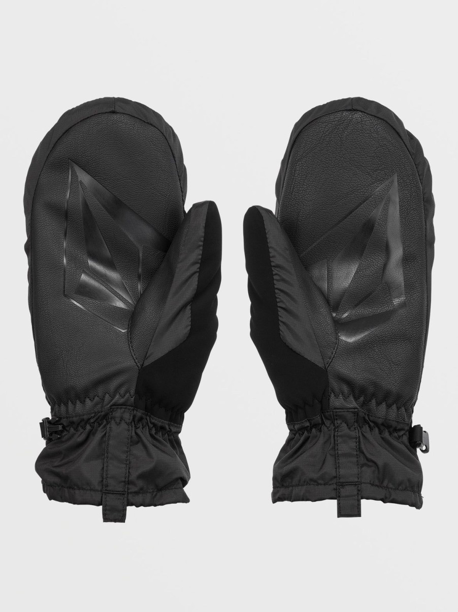 Women Volcom Gloves & Mitts | Puff Puff Mitts Black