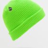 Men Volcom Hats & Beanies | Full Stone Beanie Electric Green