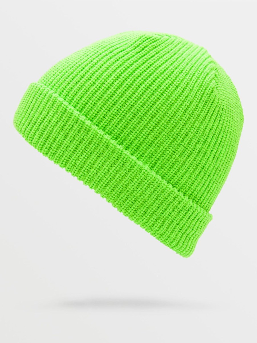 Men Volcom Hats & Beanies | Full Stone Beanie Electric Green