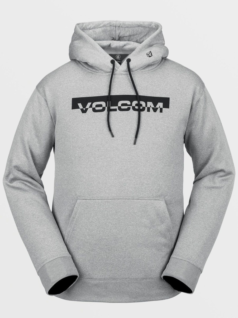 Men Volcom Hoodies & Sweatshirts | Mens Core Hydro Fleece Hoodie Heather Grey