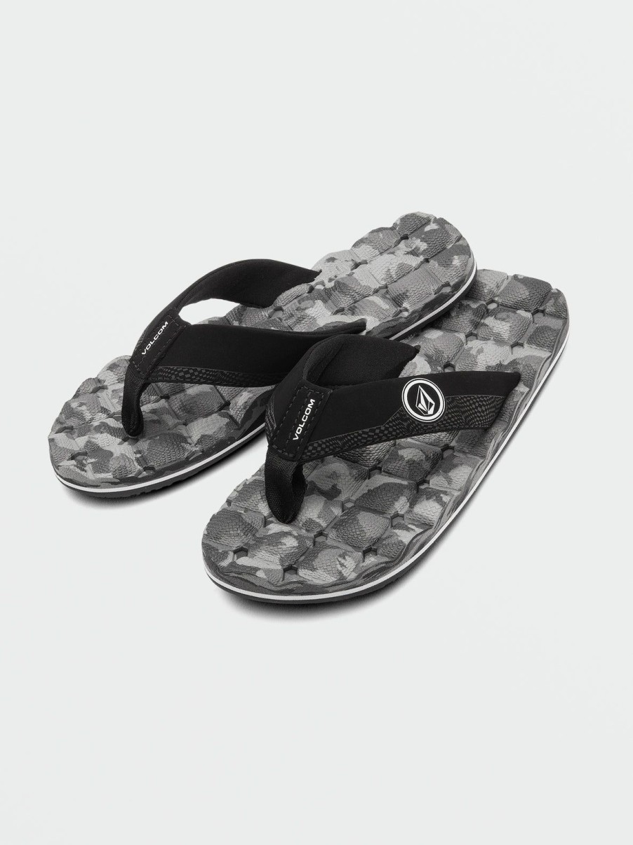 Boys Volcom | Little Boys Recliner Big Youth Sandals Grey Combo