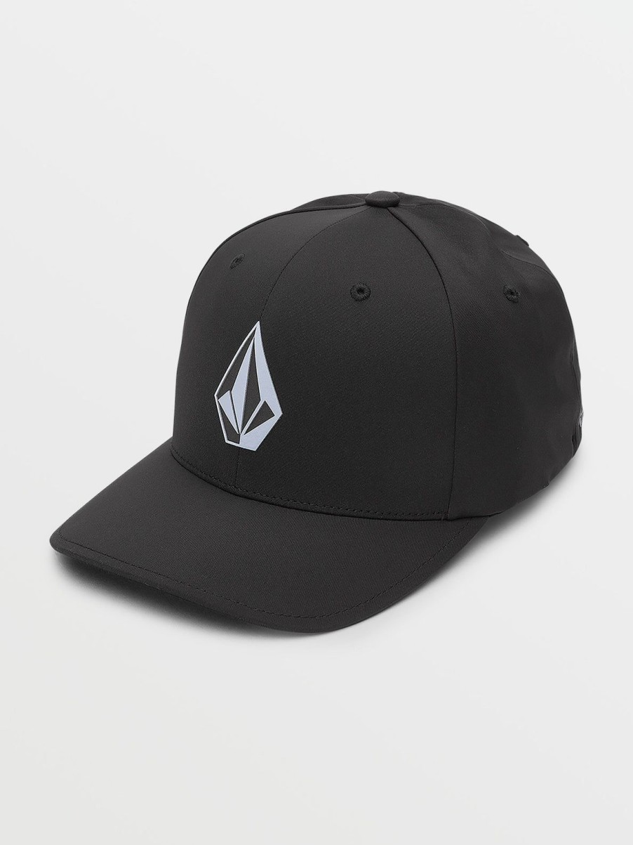 Men Volcom Hiking | Stone Tech Flexfit Delta Hat Black