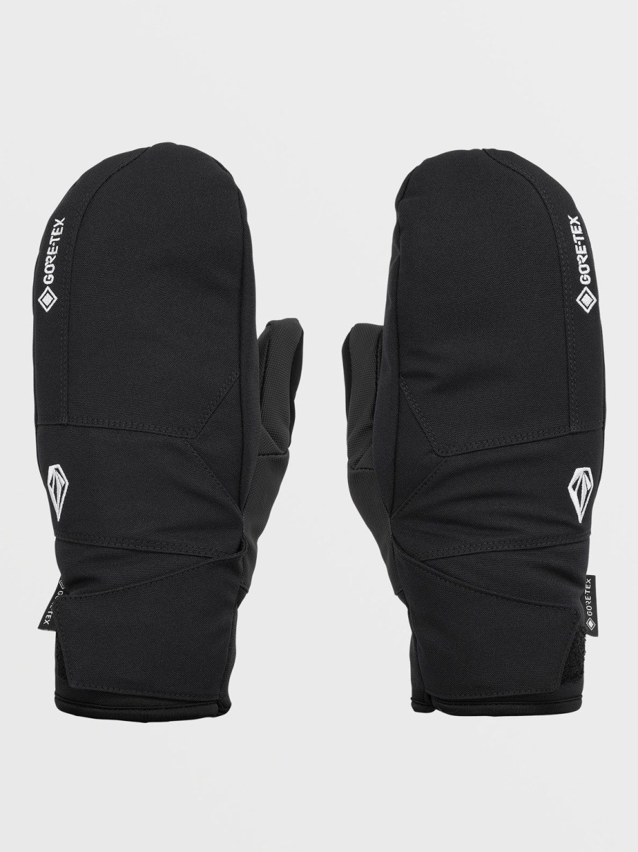 Men Volcom Gloves & Mitts | Mens Stay Dry Gore-Tex Mitts Black