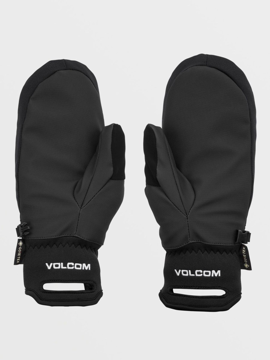 Men Volcom Gloves & Mitts | Mens Stay Dry Gore-Tex Mitts Black