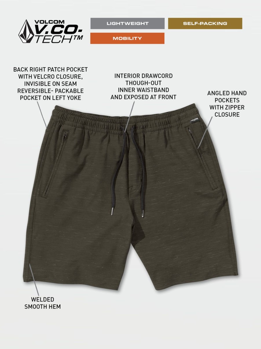 Men Volcom Shorts | Wrecpack Hybrid Shorts Black