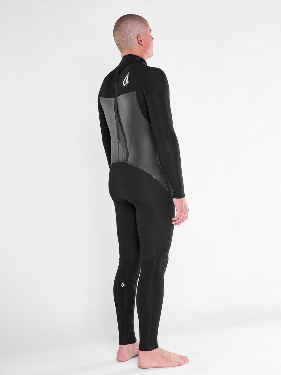 Men Volcom Wetsuits | Mens Modulator 4/3Mm Long Sleeve Back Zip Fullsuit Black