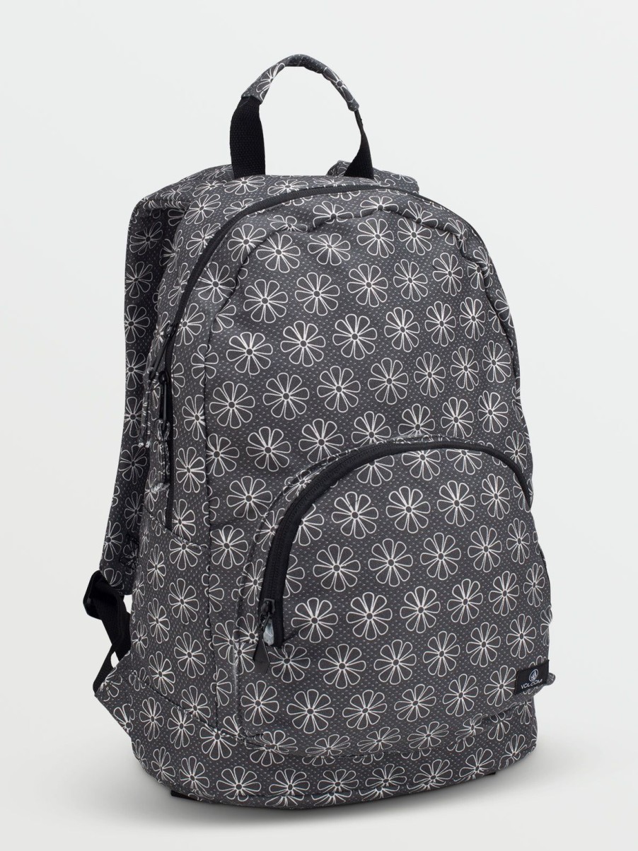 Girls Volcom | Schoolyard Canvas Backpack Black/White