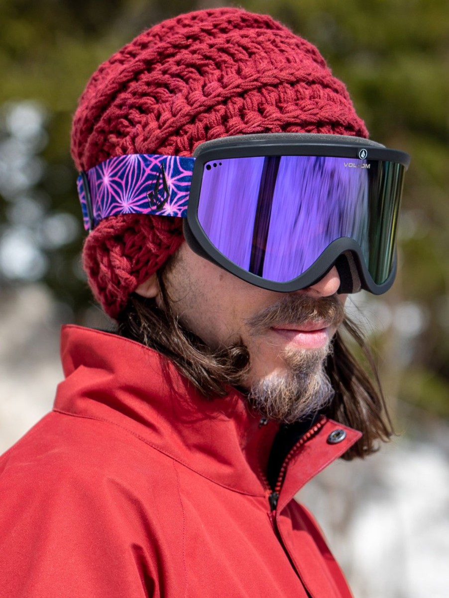 Men Volcom Accessories | Footprints Goggle - Mike Ravelson/Chrome+Bl Purple