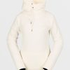 Women Volcom Hoodies & Sweatshirts | Womens Tower Pullover Fleece Moonbeam