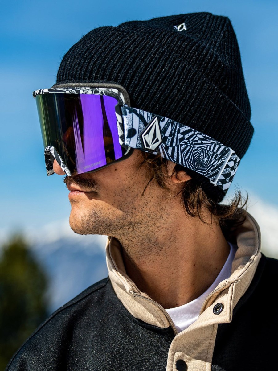 Men Volcom Goggles | Garden Goggle - Op Art/Chrome+Bl Purple