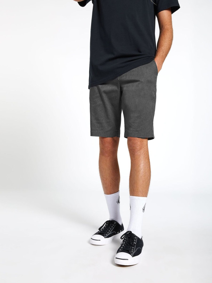 Men Volcom Shorts | Frickin Modern Stretch Shorts Charcoal Heather