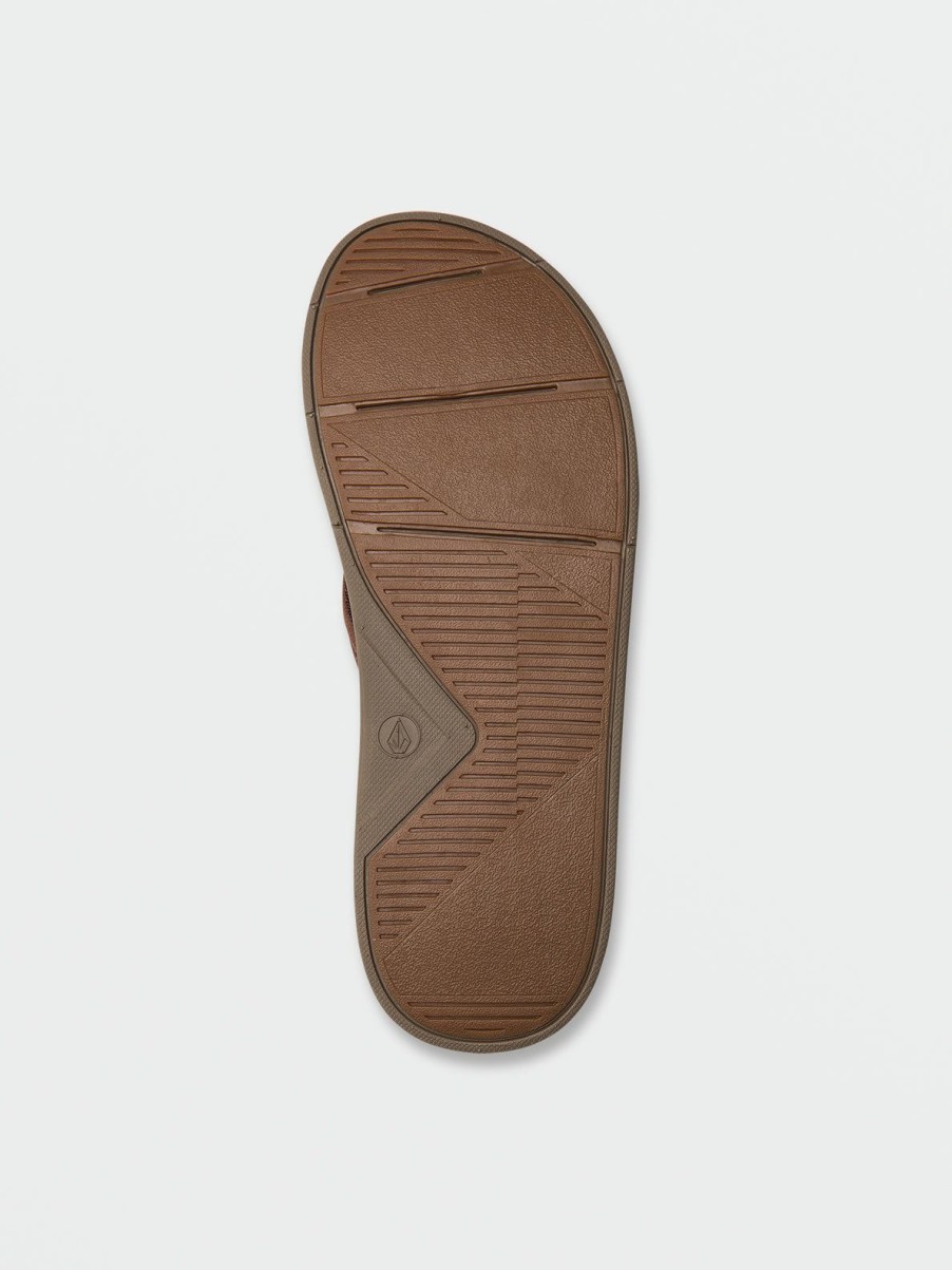 Men Volcom Sandals | V.Co Draft Sandals Brown