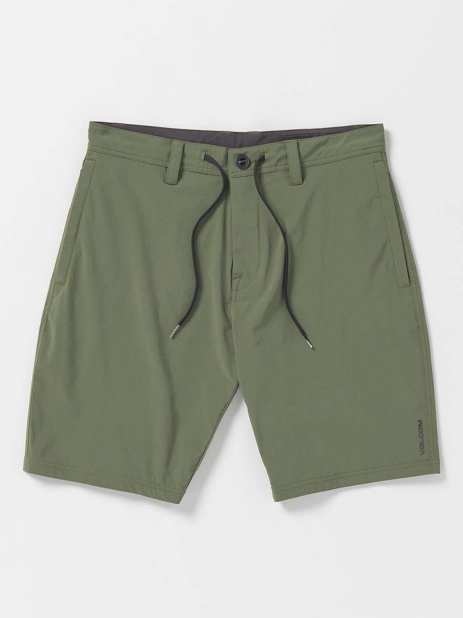 Men Volcom Hiking | Voltripper Hybrid Shorts Squadron Green