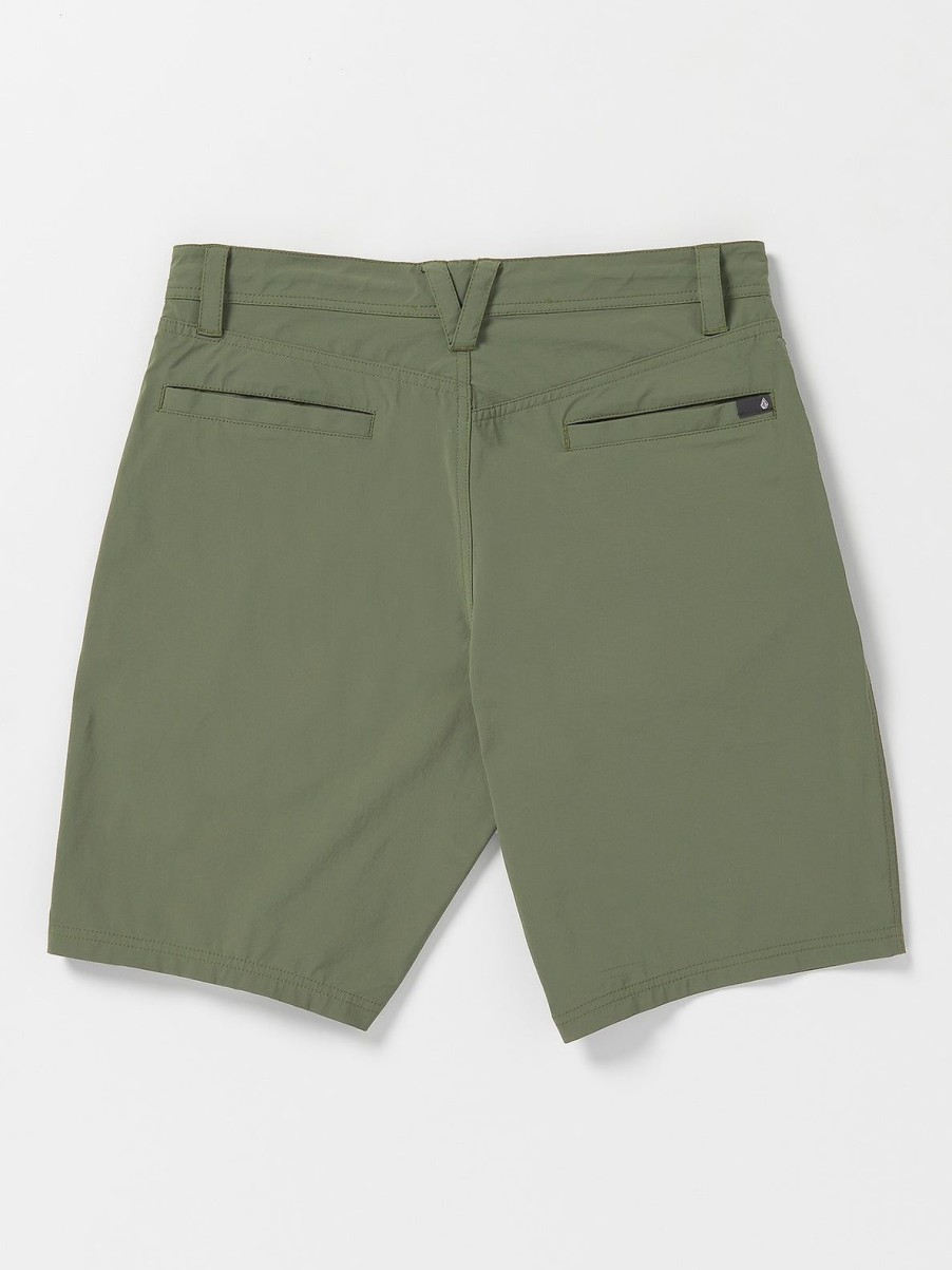 Men Volcom Hiking | Voltripper Hybrid Shorts Squadron Green