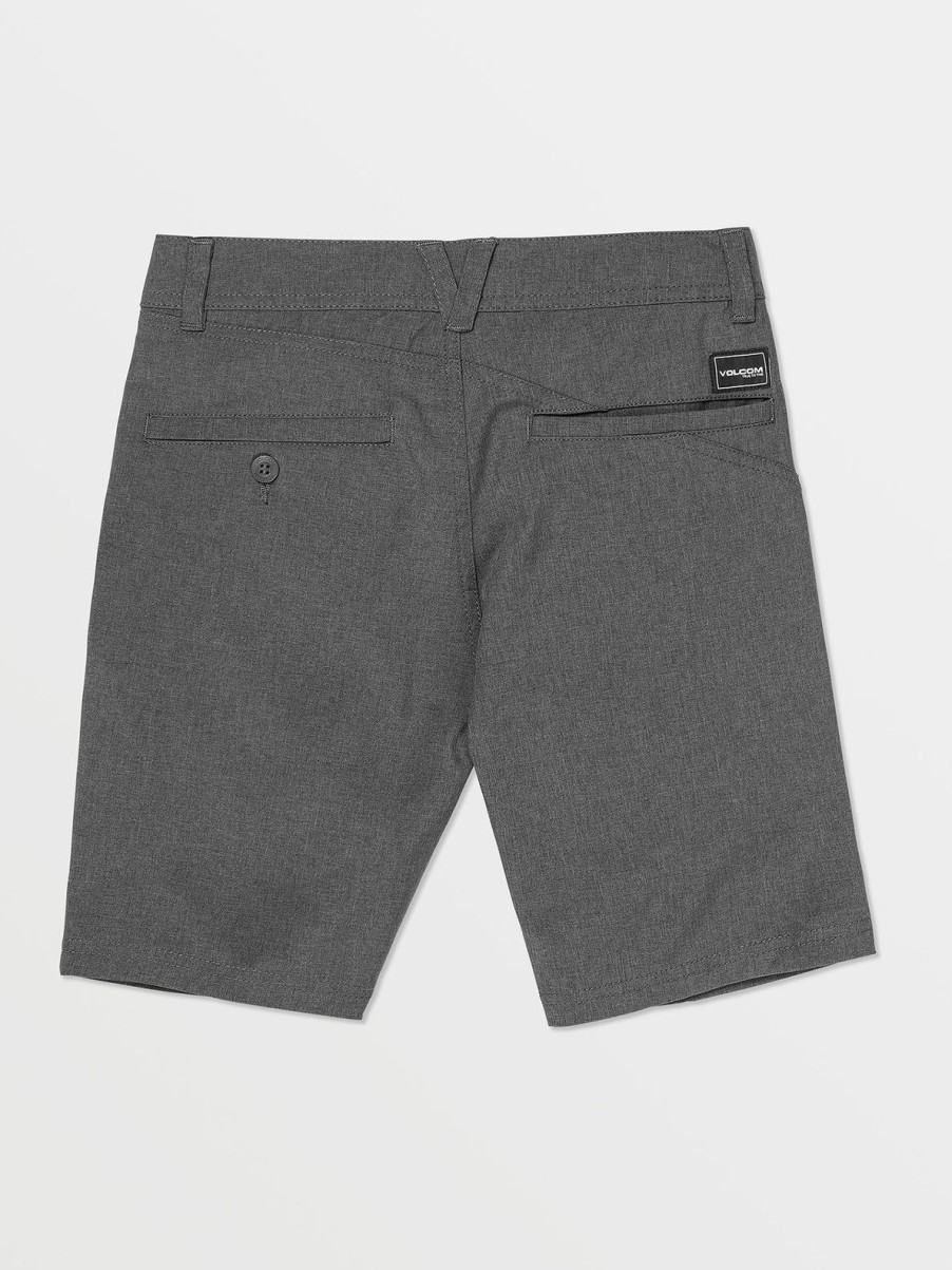 Boys Volcom Shorts | Big Boys Frickin Cross Shred Static Hybrid Shorts Charcoal Heather