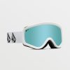 Kids Volcom Accessories | Attunga Youth Goggle - Matte White Stone/Chrome+Bl Ice