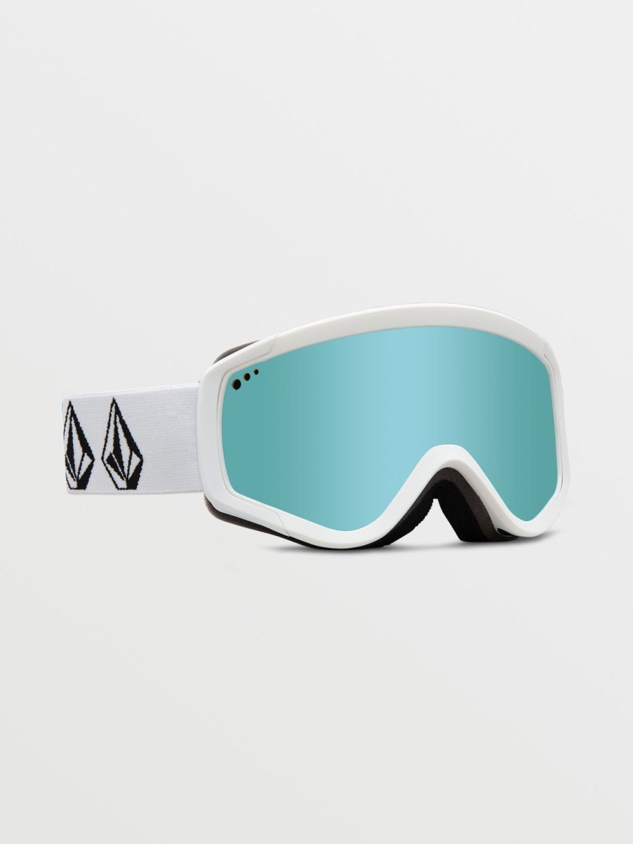 Kids Volcom Accessories | Attunga Youth Goggle - Matte White Stone/Chrome+Bl Ice