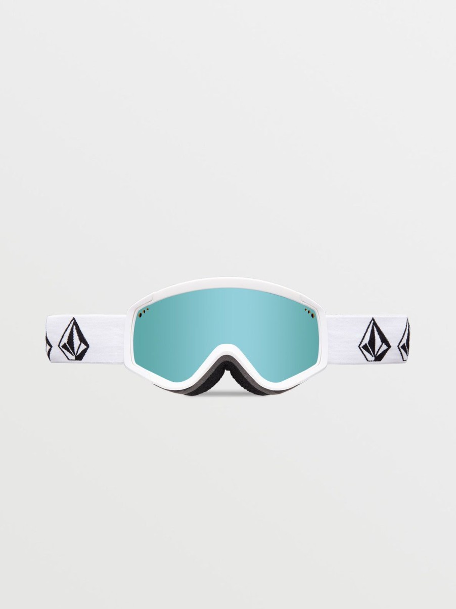 Kids Volcom Accessories | Attunga Youth Goggle - Matte White Stone/Chrome+Bl Ice