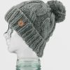 Women Volcom Hats & Beanies | Womens Hand Knit Beanie Storm Grey