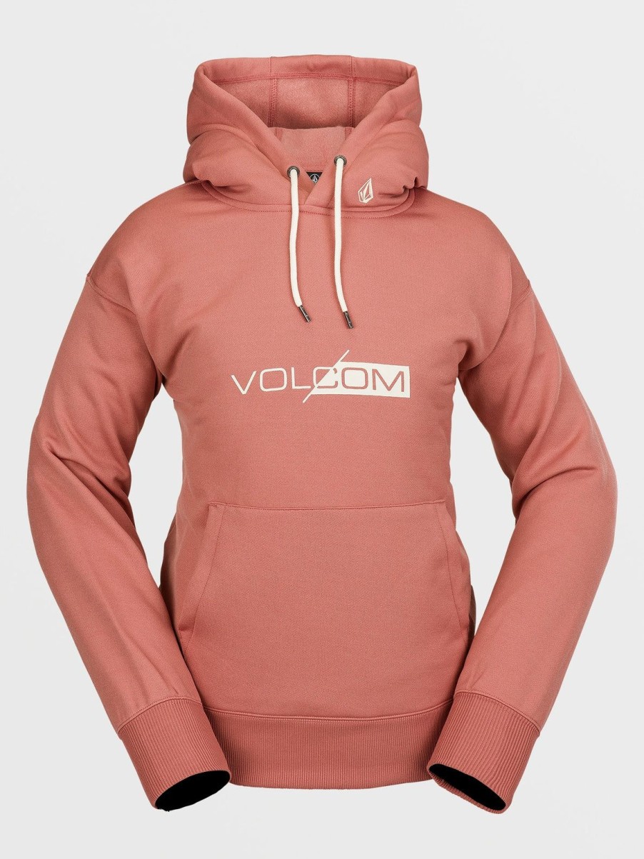 Women Volcom Hoodies & Sweatshirts | Womens Core Hydro Hoodie Earth Pink