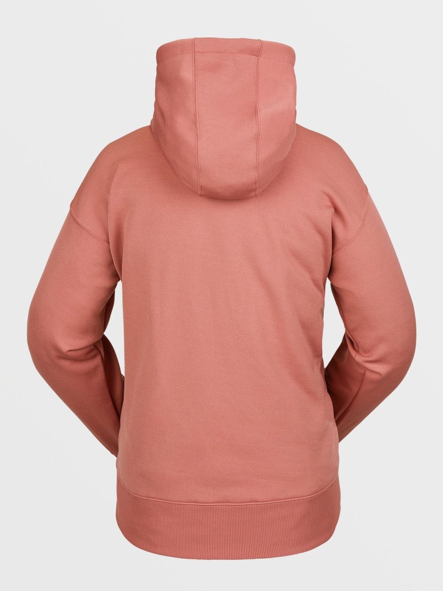 Women Volcom Hoodies & Sweatshirts | Womens Core Hydro Hoodie Earth Pink