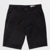 Men Volcom Golf | Frickin Modern Stretch Chino Shorts Black