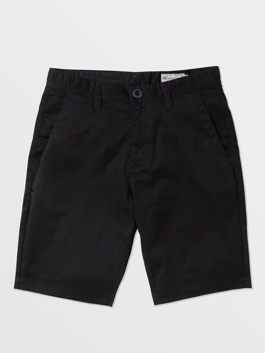 Men Volcom Golf | Frickin Modern Stretch Chino Shorts Black