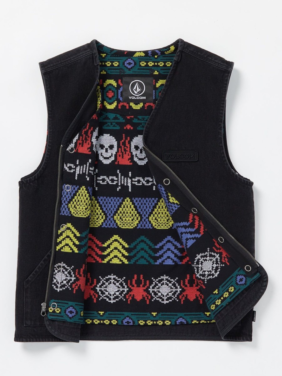 Men Volcom Skate Vitals | Skate Vitals Collin Provost Vest Black