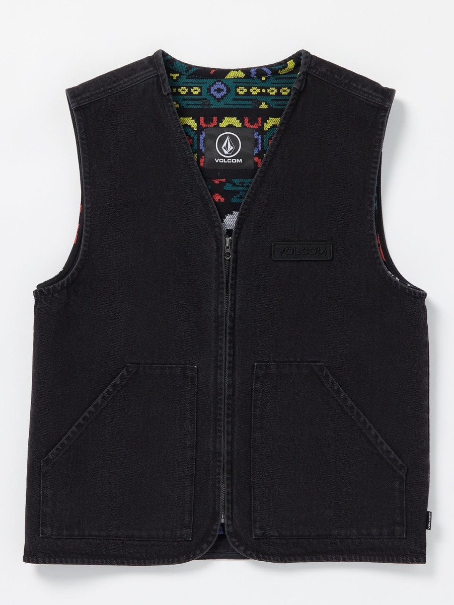 Men Volcom Skate Vitals | Skate Vitals Collin Provost Vest Black