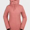 Women Volcom Layering | Womens Tower Pullover Fleece Earth Pink