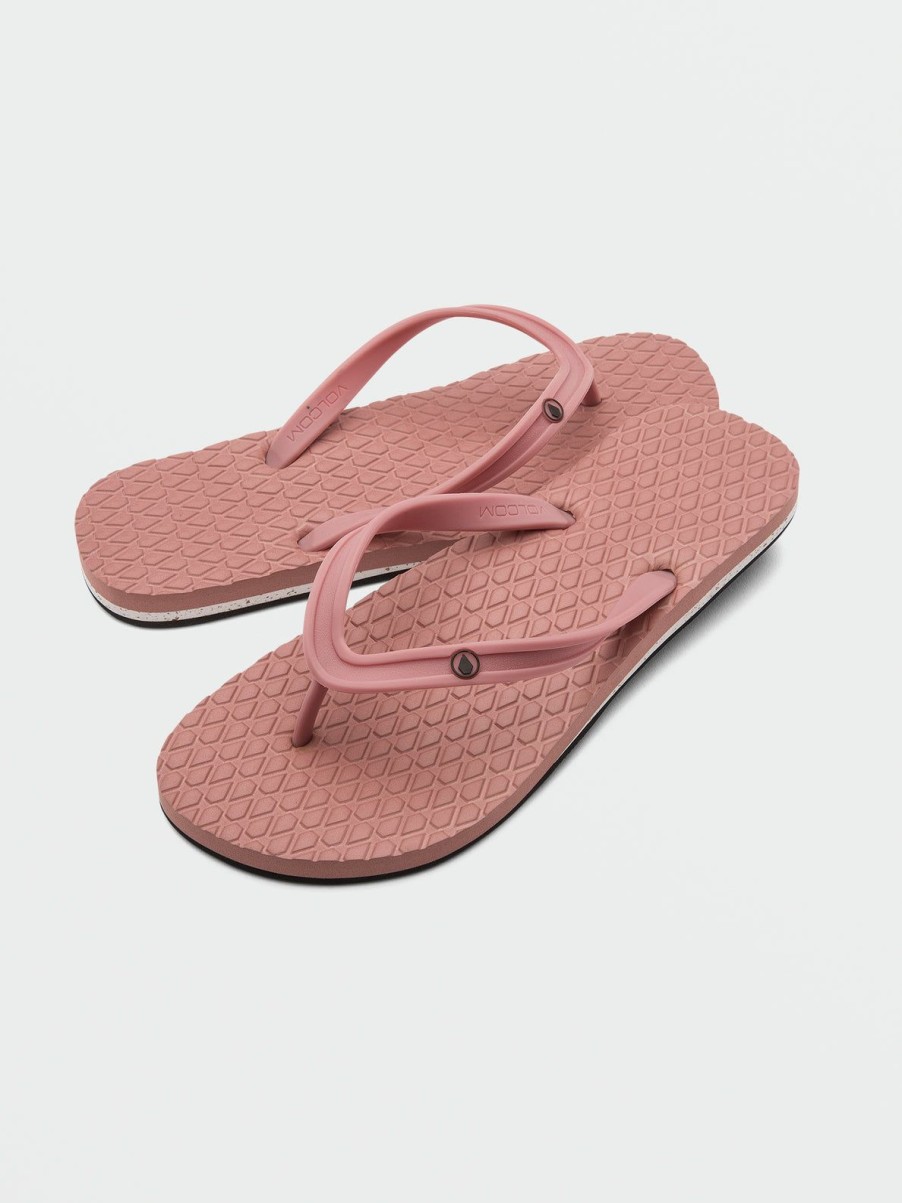 Women Volcom Sandals | Womens Eco Concourse Sandals Rosewood