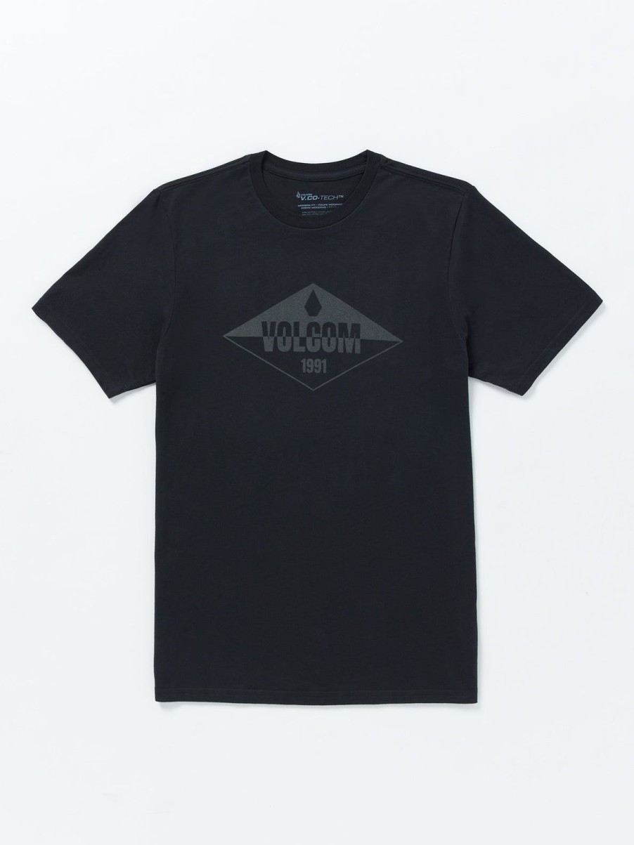 Men Volcom T-Shirts & Tanks | Stone Sane Tech Short Sleeve Tee Black