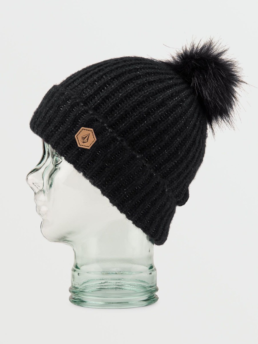 Women Volcom Hats & Beanies | Womens V.Co Lyra Beanie Black