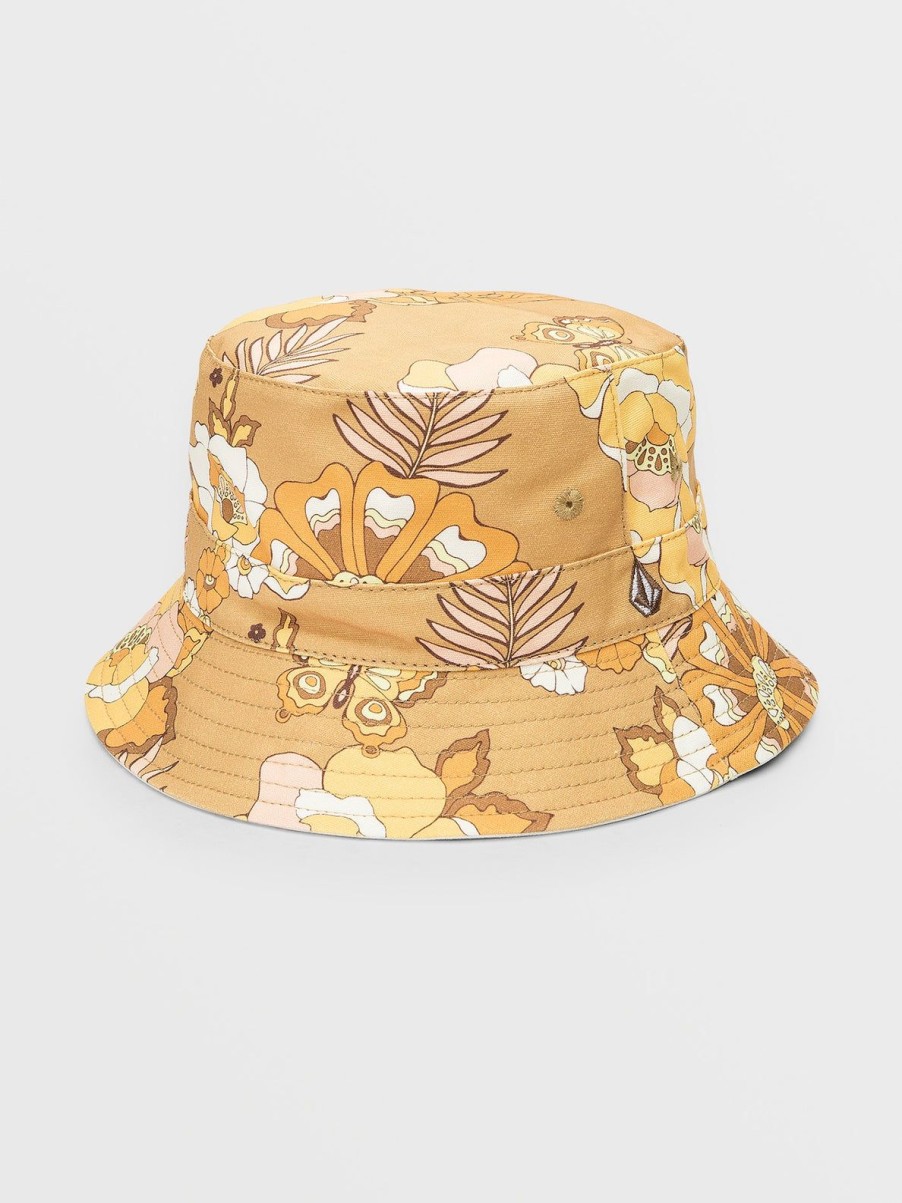 Women Volcom Hats & Beanies | Sun Keep Bucket Hat Tropic Yellow