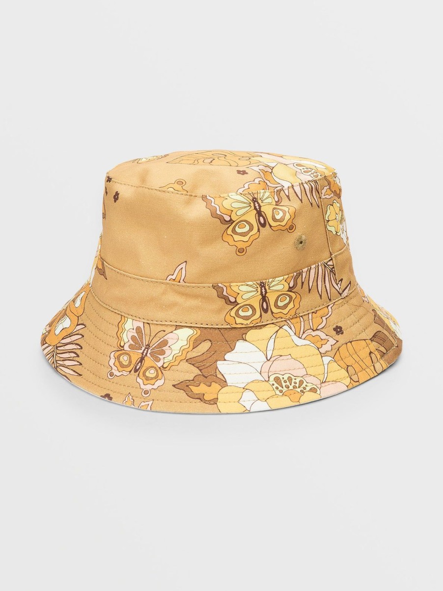 Women Volcom Hats & Beanies | Sun Keep Bucket Hat Tropic Yellow