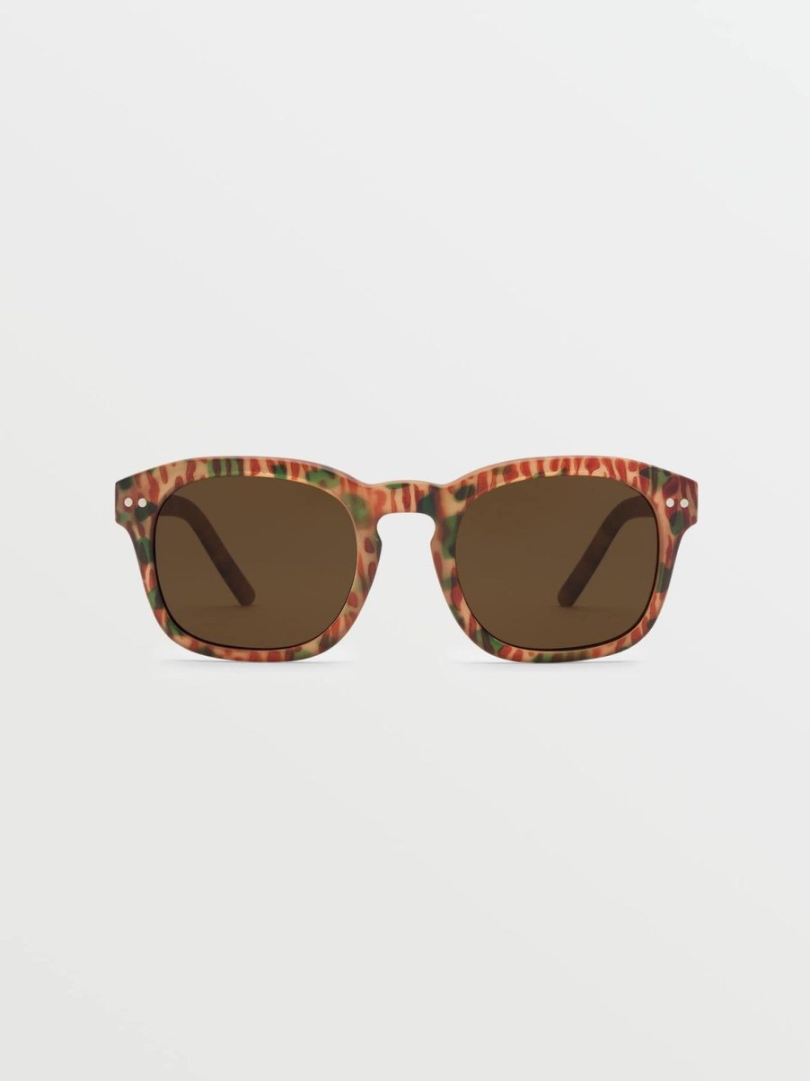 Men Volcom Sunglasses | Earth Tripper Sunglasses/Bronze Matte Geo