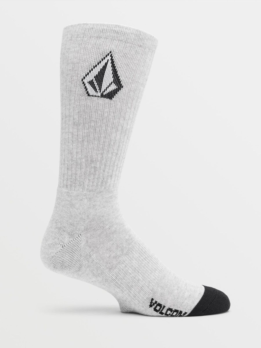 Men Volcom Socks | Full Stone 3 Pack Socks Stone Blue